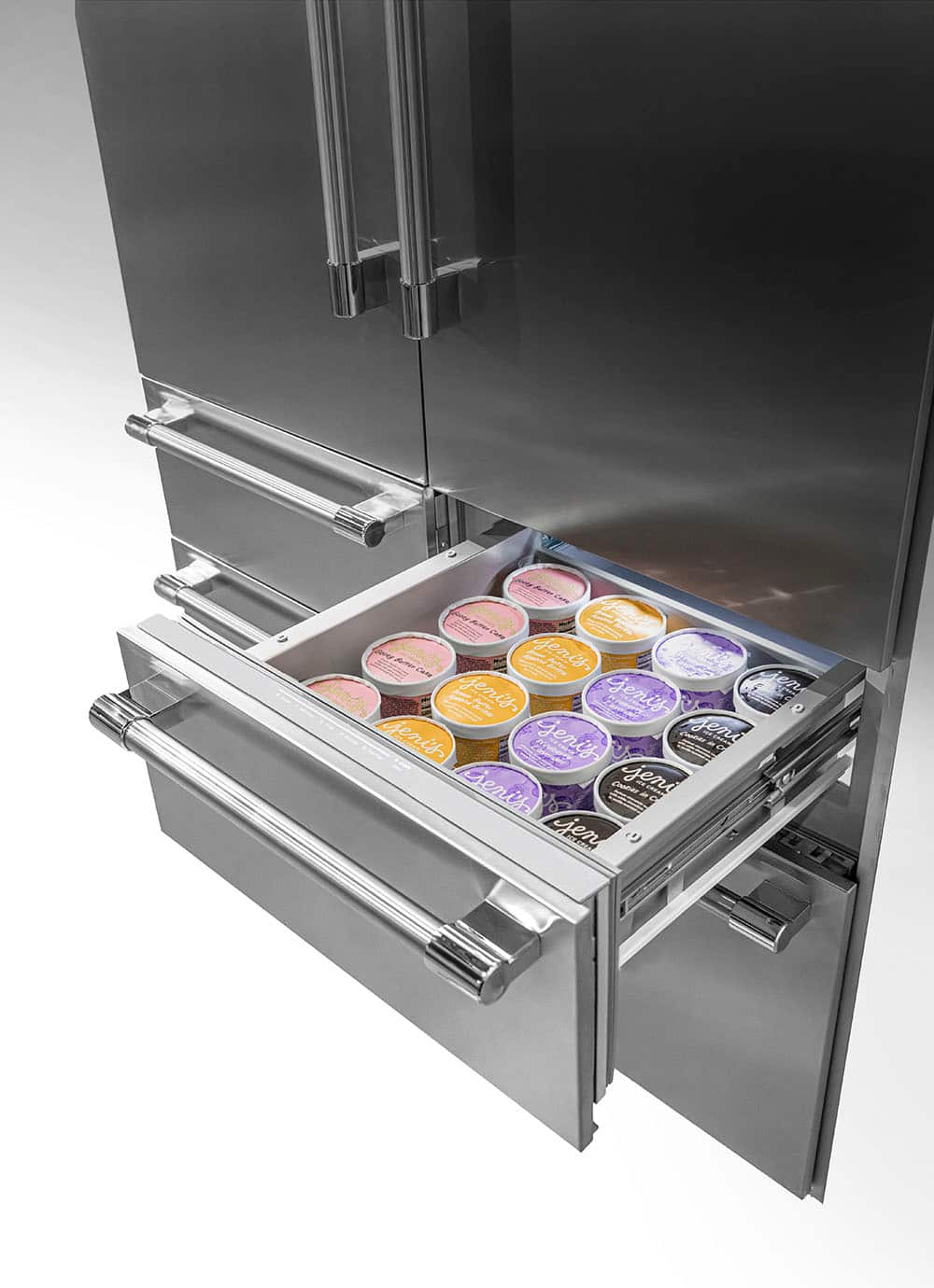 Alt View 22. Thermador - Freedom Collection 27.7 Cu. Ft. French Door Built-in Smart Refrigerator with Professional Series Handles - Stainless Steel.