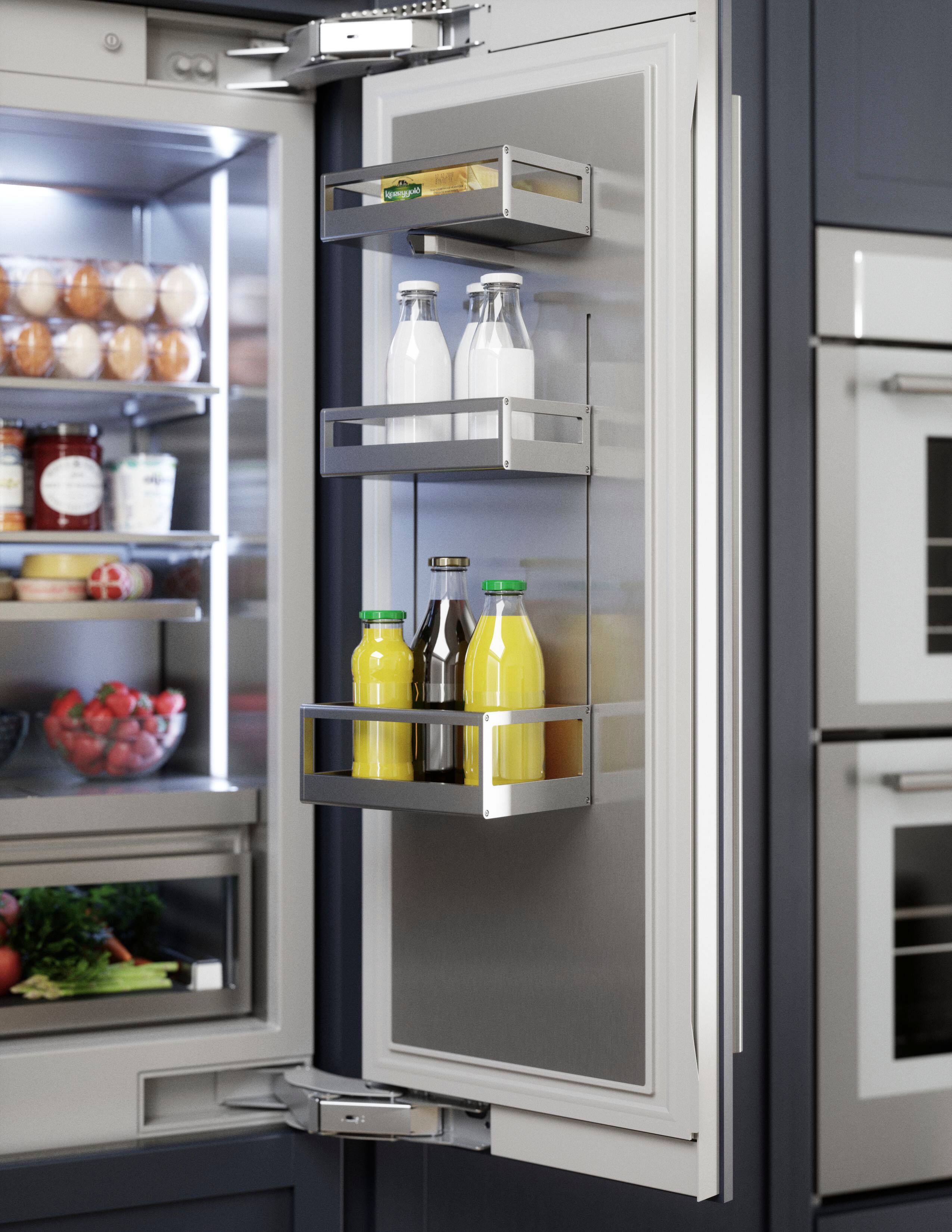 Alt View 5. Thermador - Freedom Collection 20.1 Cu. Ft. French Door Built-in Smart Refrigerator with Internal Water Dispenser - Panel-ready.