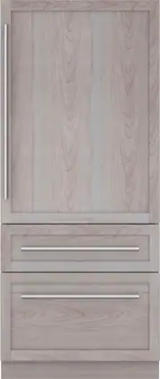 Thermador - Freedom Collection 18.8 Cu. Ft. Bottom Freezer Built-in Smart Refrigerator with Internal Water Dispenser - Custom Panel Ready