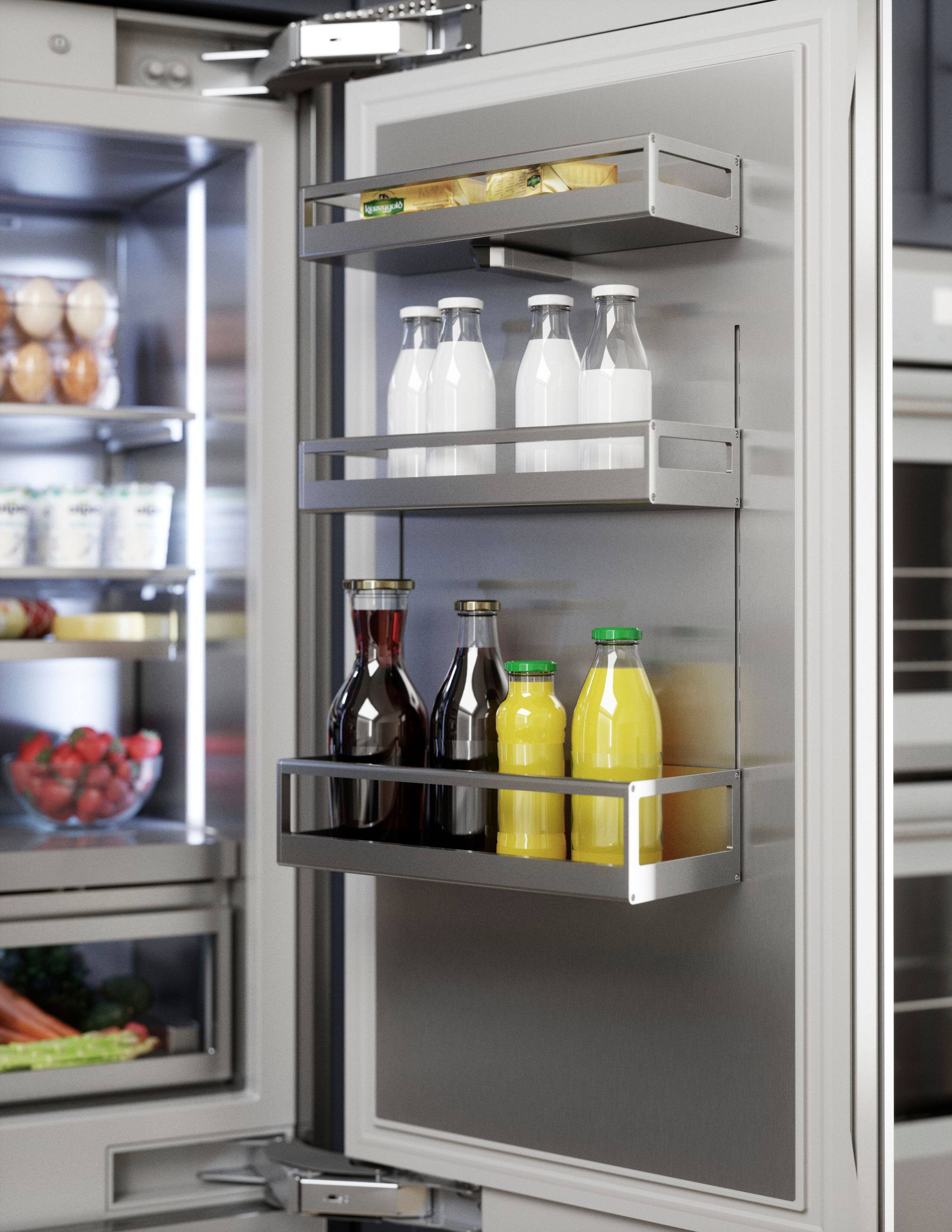 Alt View 11. Thermador - Freedom Collection 27.7 Cu. Ft. French Door Built-in Smart Refrigerator with Masterpiece Series Handles - Stainless Steel.