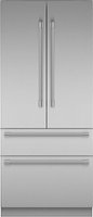 Thermador - Freedom Collection 20.1 Cu. Ft. French Door Built-in Smart Refrigerator with Professional Series Handles - Stainless Steel - Front_Zoom