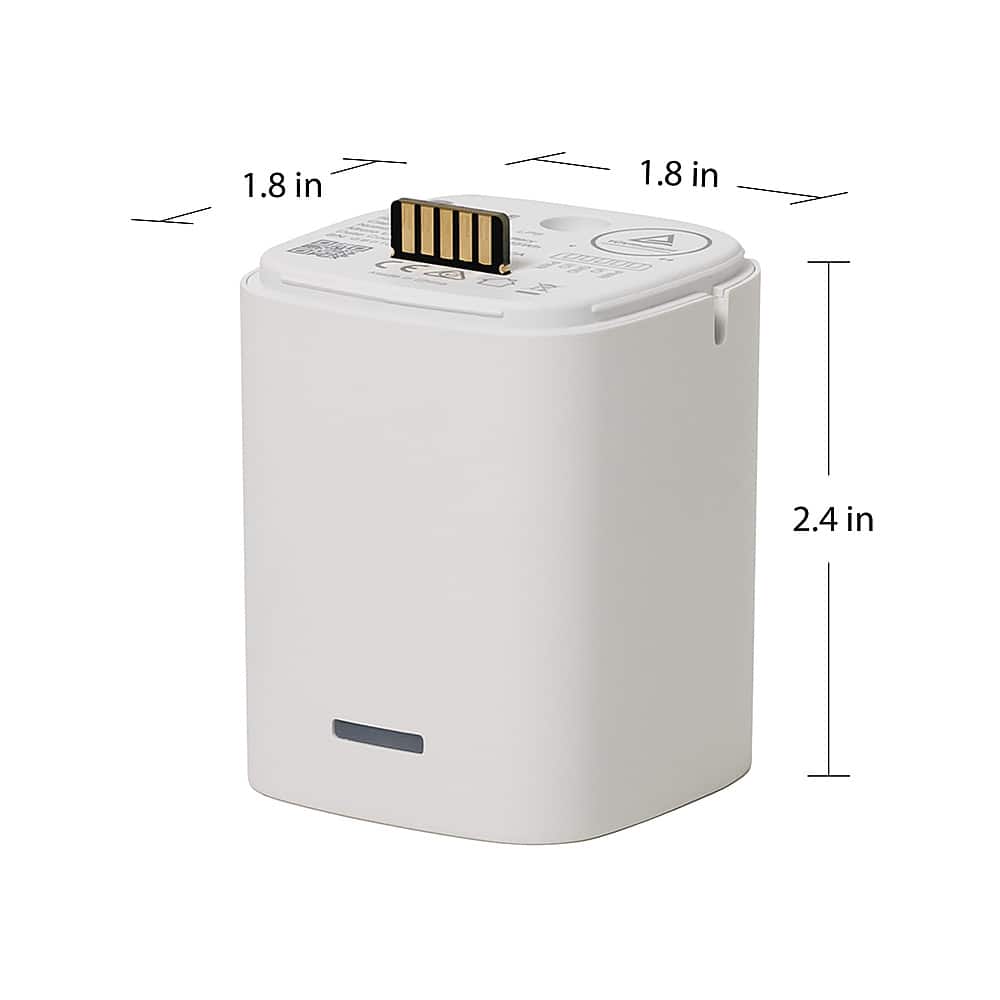 Alt View 11. RYSE - BatteryPack 1850 mAh for SmartShade - White.