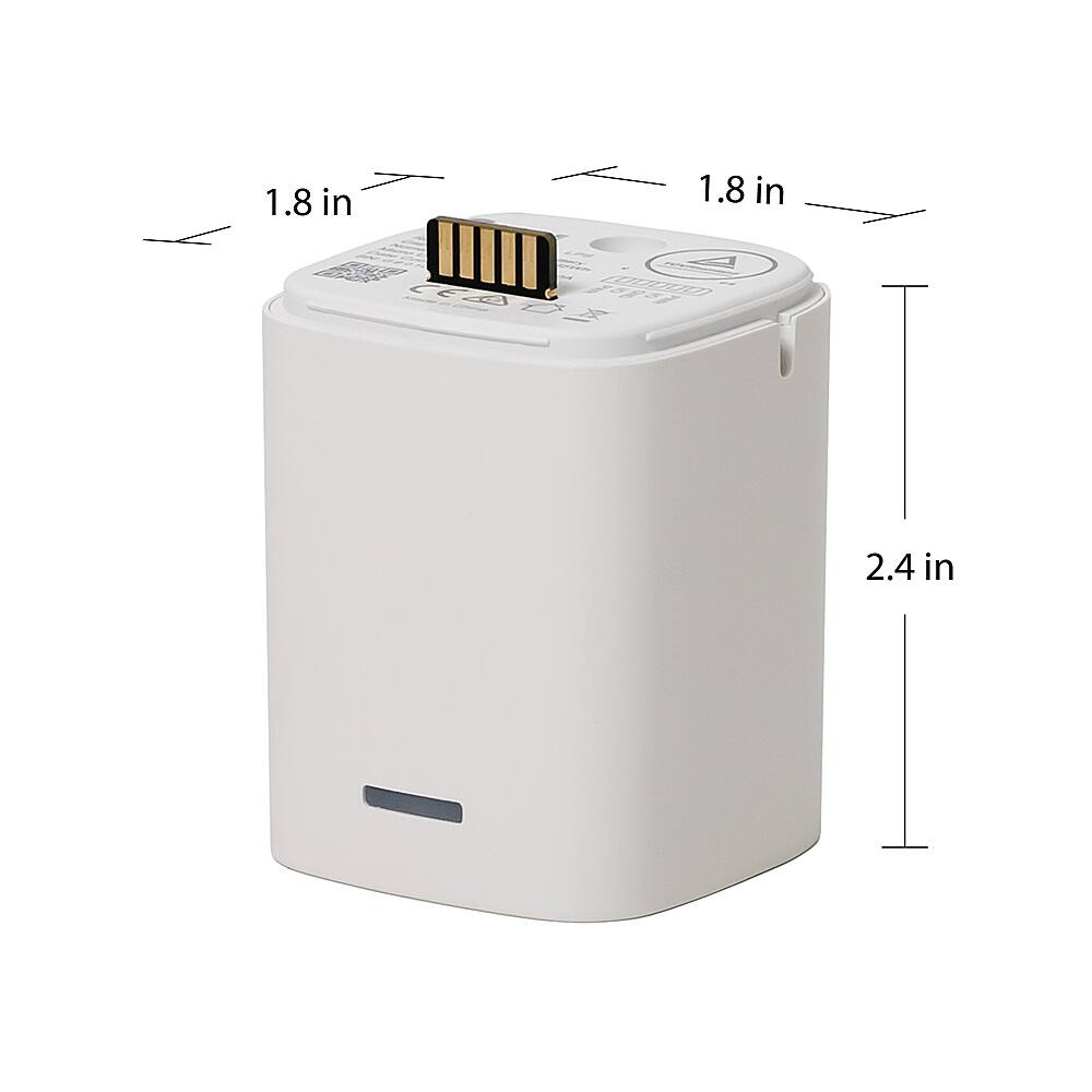 Alt View 11. RYSE - BatteryPack 1850 mAh for SmartShade - White.