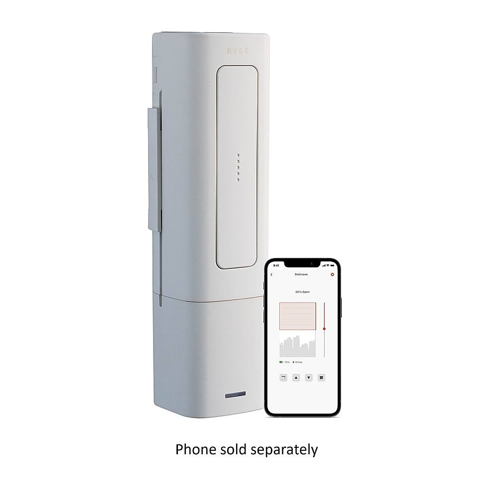 Alt View 15. RYSE - BatteryPack 1850 mAh for SmartShade - White.