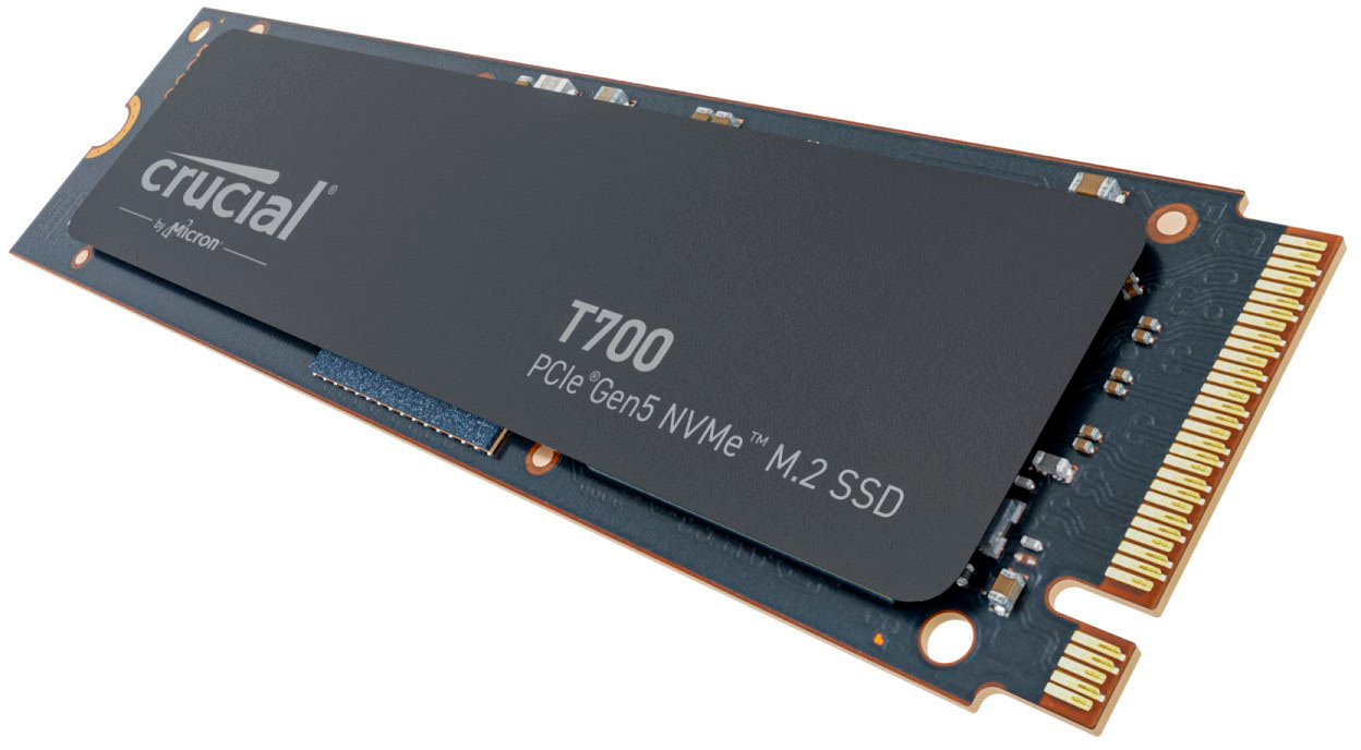 Crucial T700 4TB Gen5 NVMe M.2 SSD with heatsink - Up to 12,400 MB/s -  DirectStorage Enabled - CT4000T700SSD5 - Gaming, Photography, Video Editing  