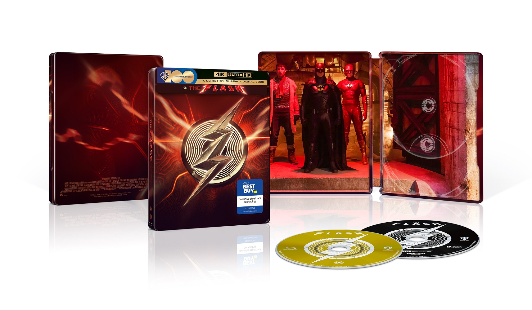  The Flash [Includes Digital Copy][SteelBook] [4k Ultra HD Blu-ray/Blu ray] [Only at Best Buy] [2023]