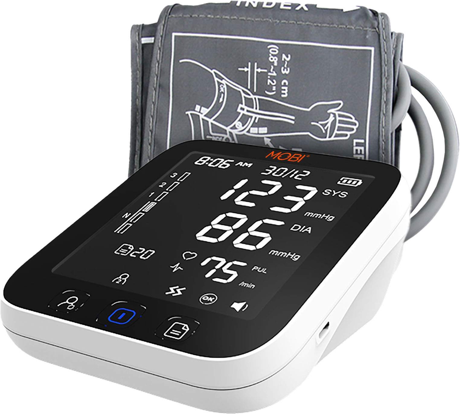iHealth Track Wireless Upper Arm Blood Pressure Monitor with Wide Range  Cuff Tha