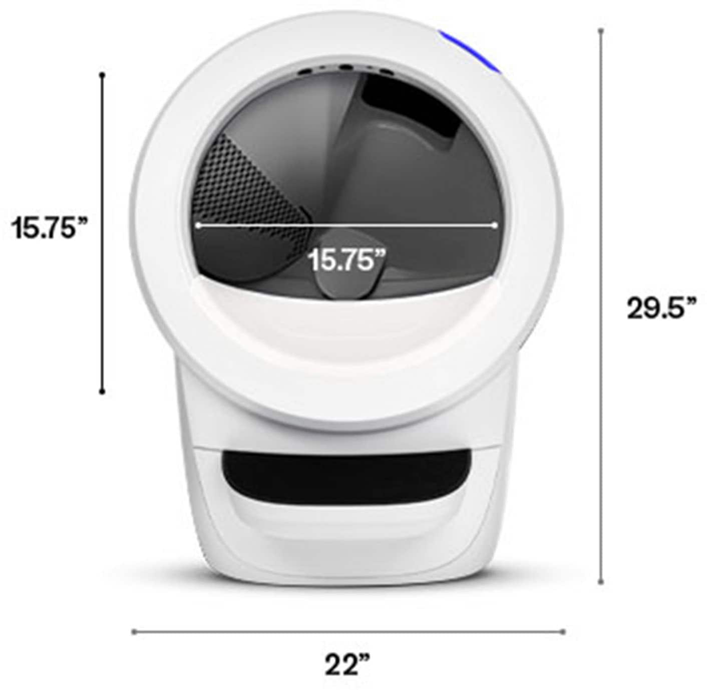 Alt View 12. Whisker - Litter-Robot 4 Smart App-Controlled Self-Cleaning Litter Box Core Accessories Bundle - White.