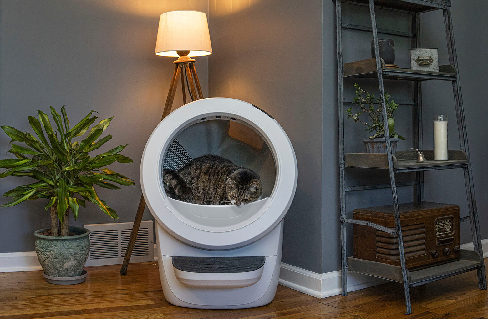 Alt View 17. Whisker - Litter-Robot 4 Smart App-Controlled Self-Cleaning Litter Box Core Accessories Bundle - White.