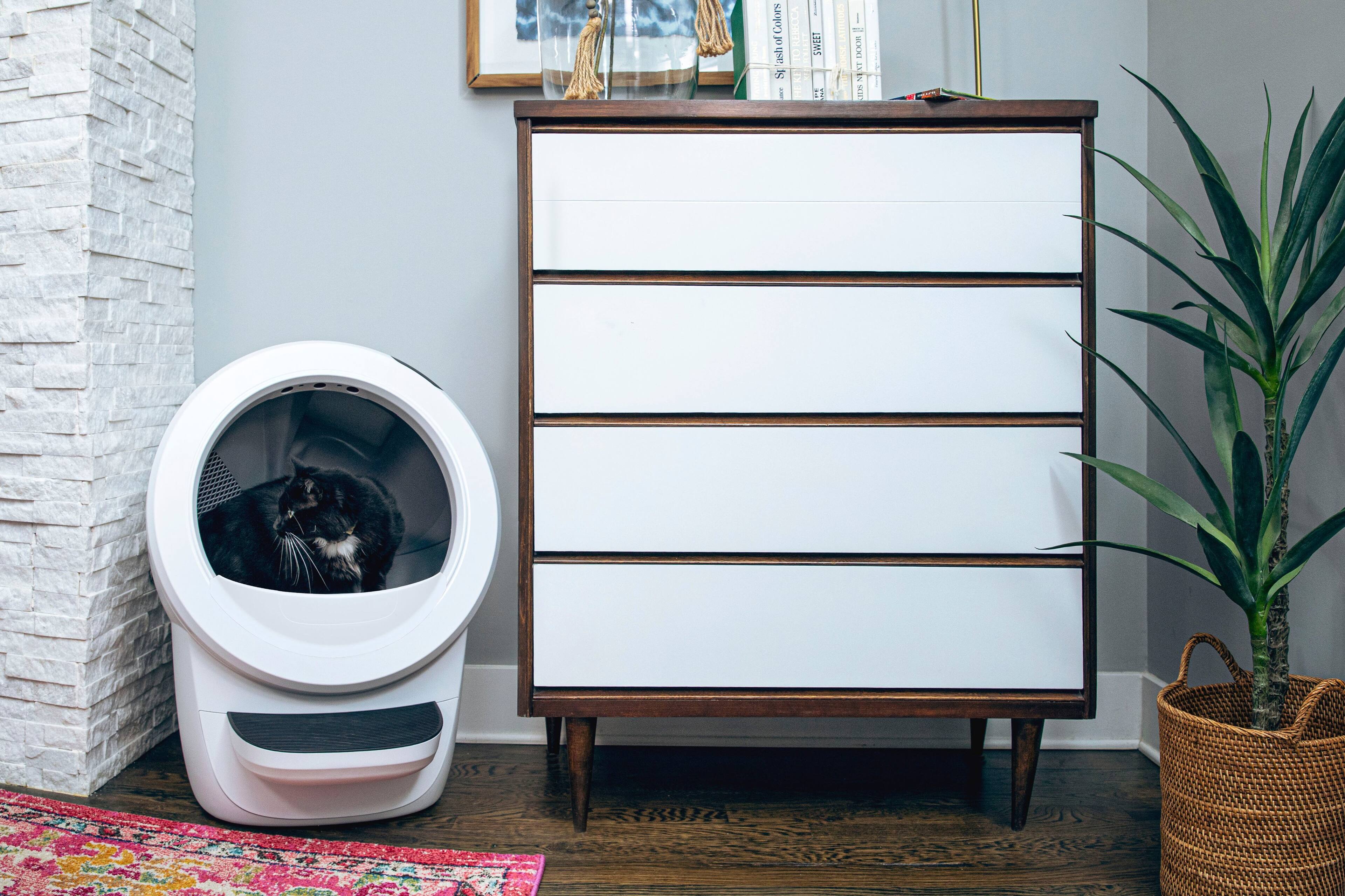 Alt View 24. Whisker - Litter-Robot 4 Smart App-Controlled Self-Cleaning Litter Box Core Accessories Bundle - White.