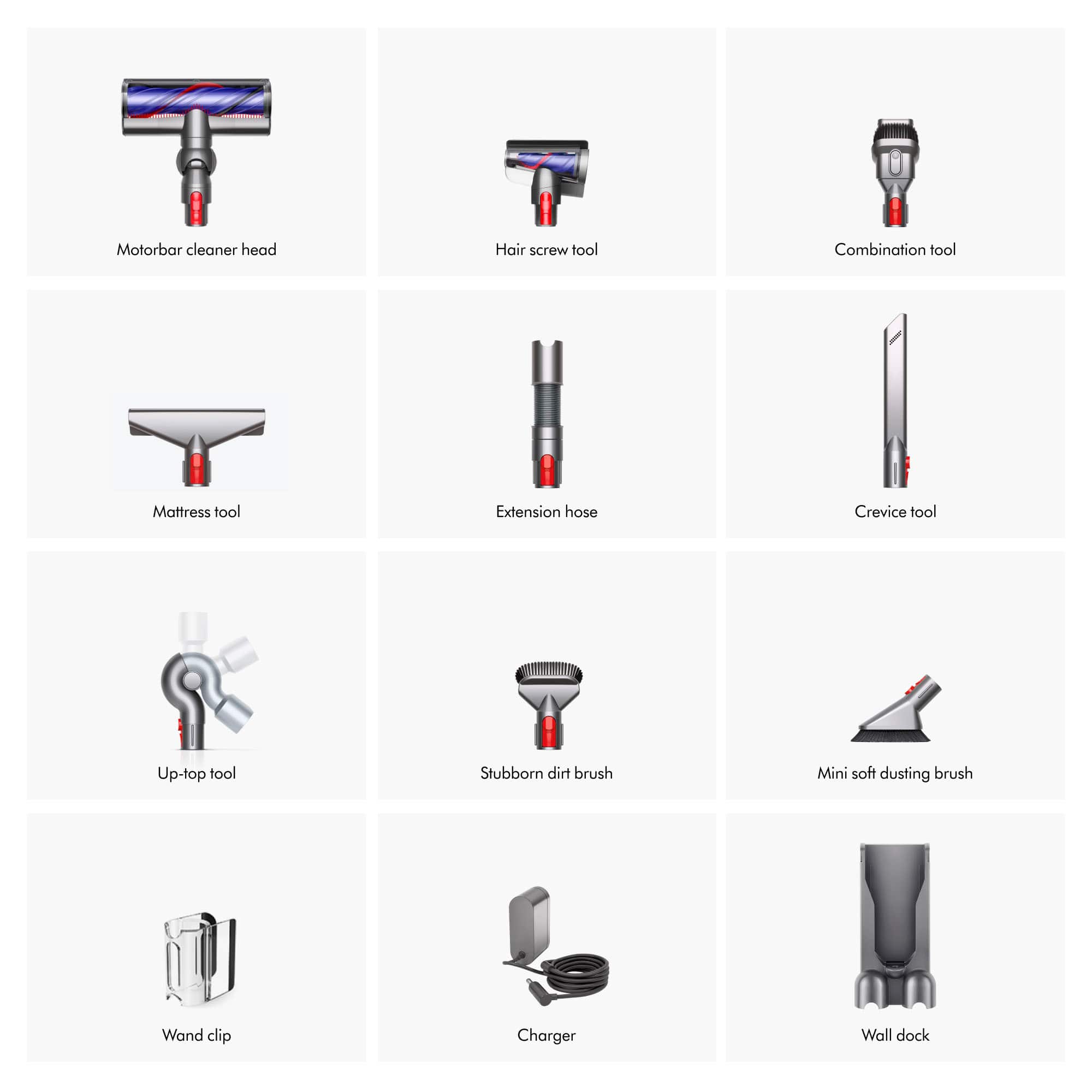 Angle. Dyson - V11 Extra Cordless Vacuum with 12 accessories - Nickel/Iron.