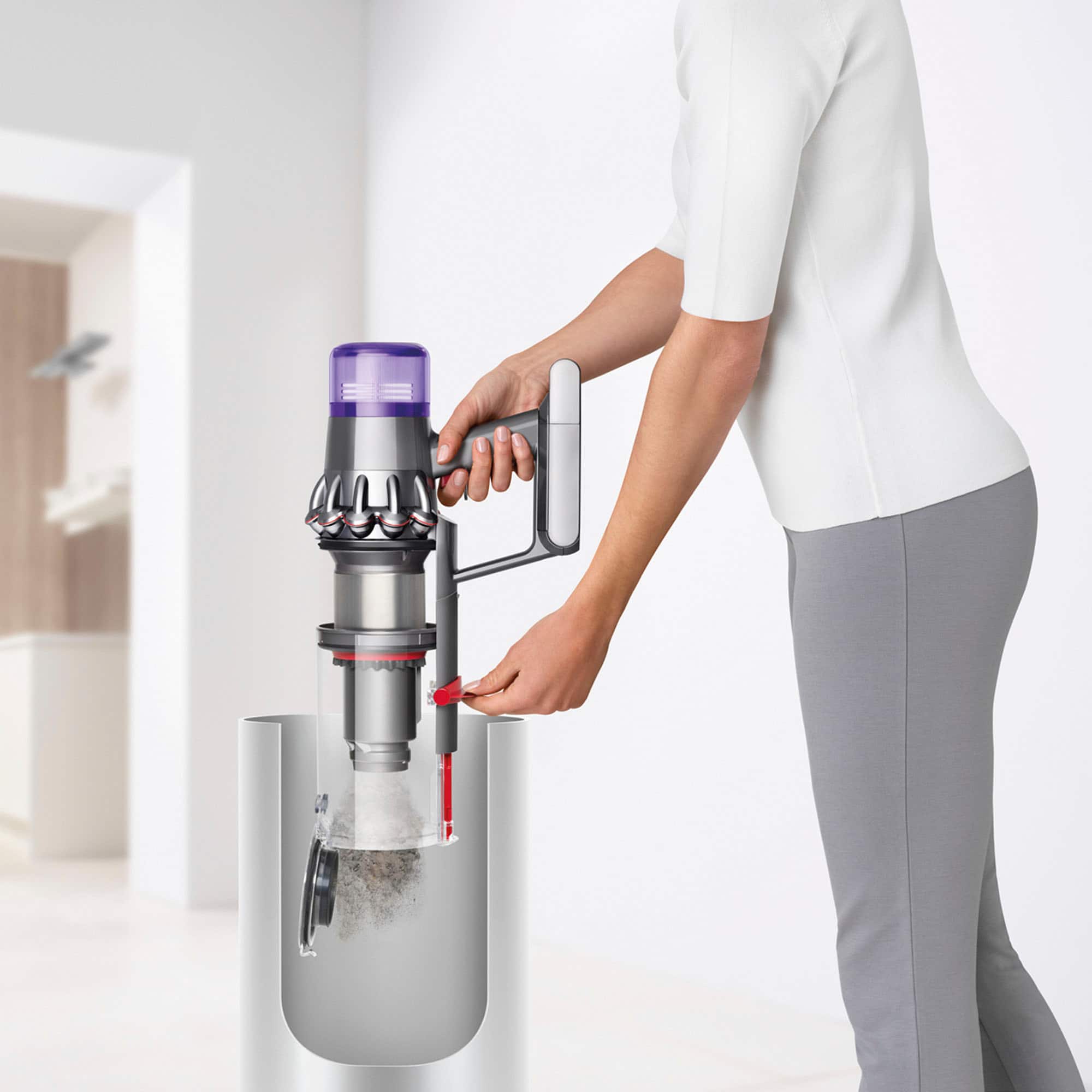 Alt View 14. Dyson - V11 Extra Cordless Vacuum with 12 accessories - Nickel/Iron.