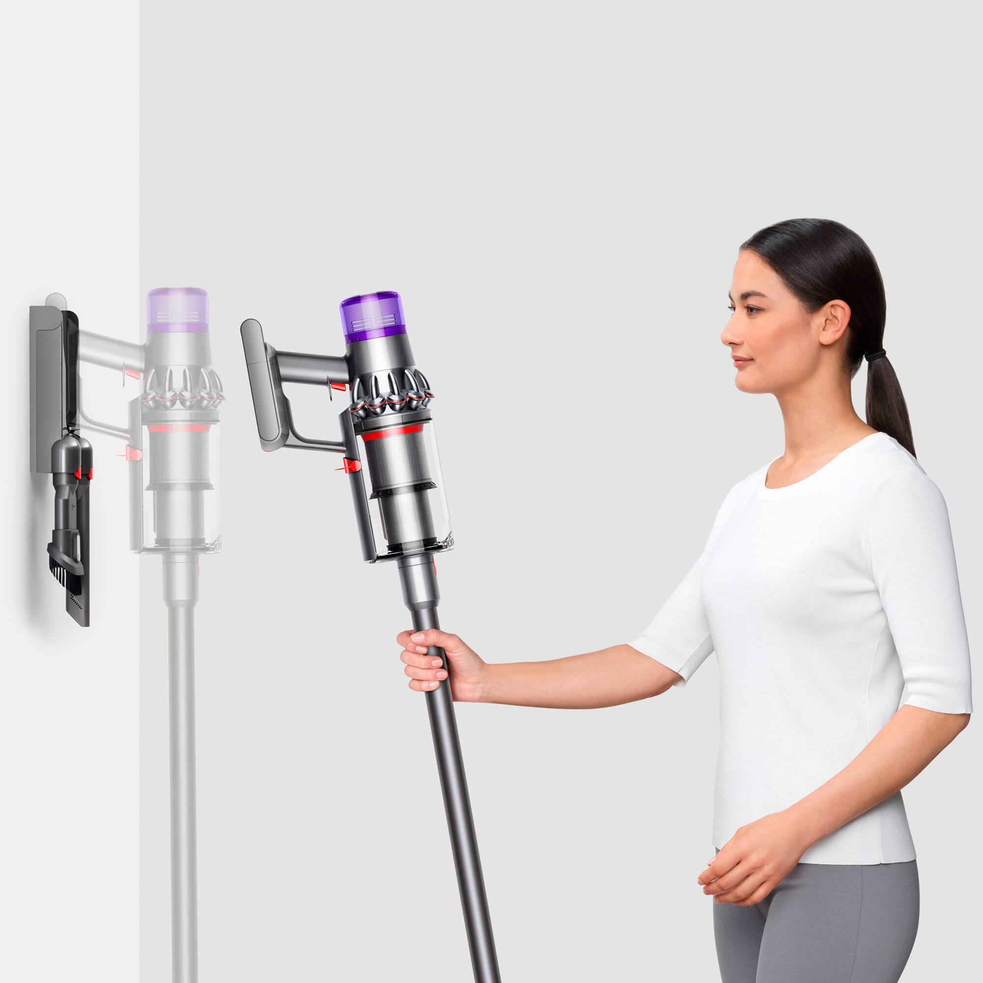 Alt View 15. Dyson - V11 Extra Cordless Vacuum with 12 accessories - Nickel/Iron.