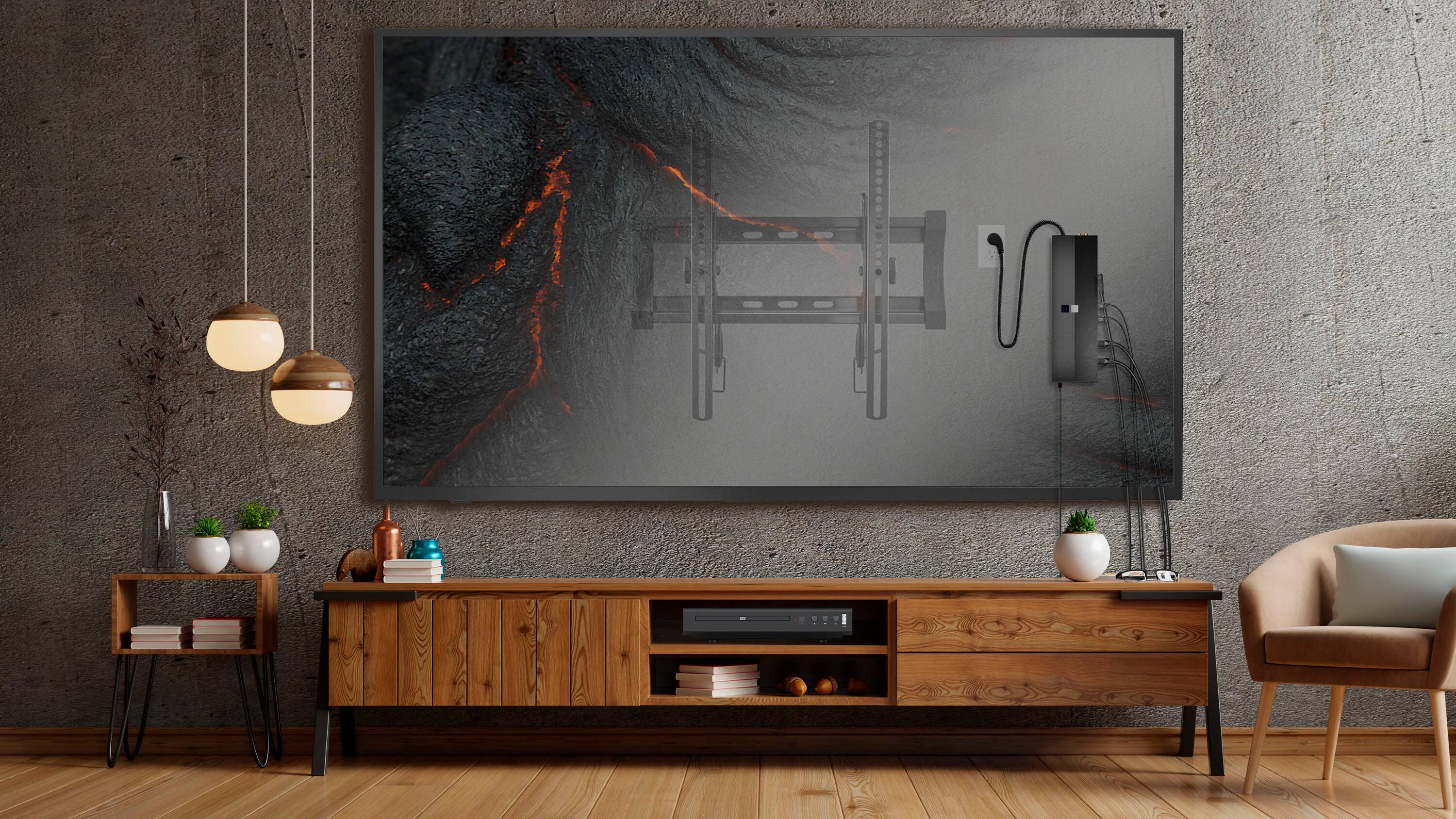 Alt View 11. Rocketfish™ - 7-Outlet/1-USB-C/1-USB 3,600 Joules Surge Protector - Black.