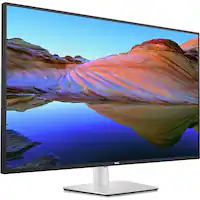 Dell - UltraSharp 42.5" IPS LCD 4K UHD 75Hz Monitor (USB, HDMI) - Silver - Front_Zoom