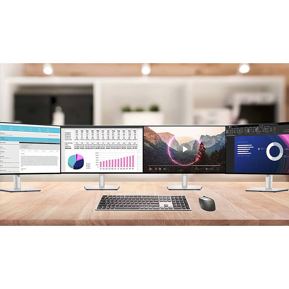 Alt View 19. Dell - UltraSharp 42.5" IPS LCD 4K UHD 75Hz Monitor (USB, HDMI) - Silver.