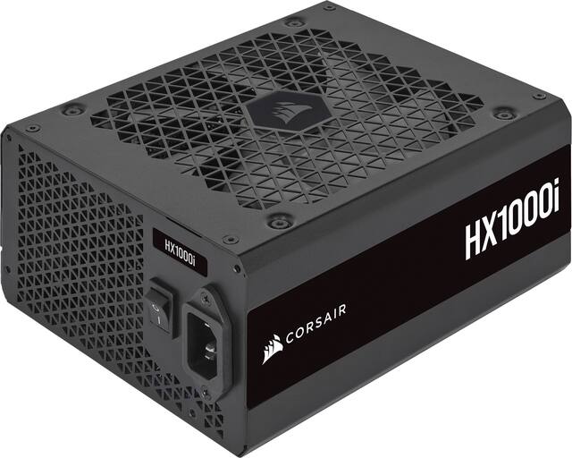CORSAIR - HXi Series 1000W 80 Plus Cybenetics Platinum Fully Modular Ultra-Low Noise ATX Power Supply - Black
