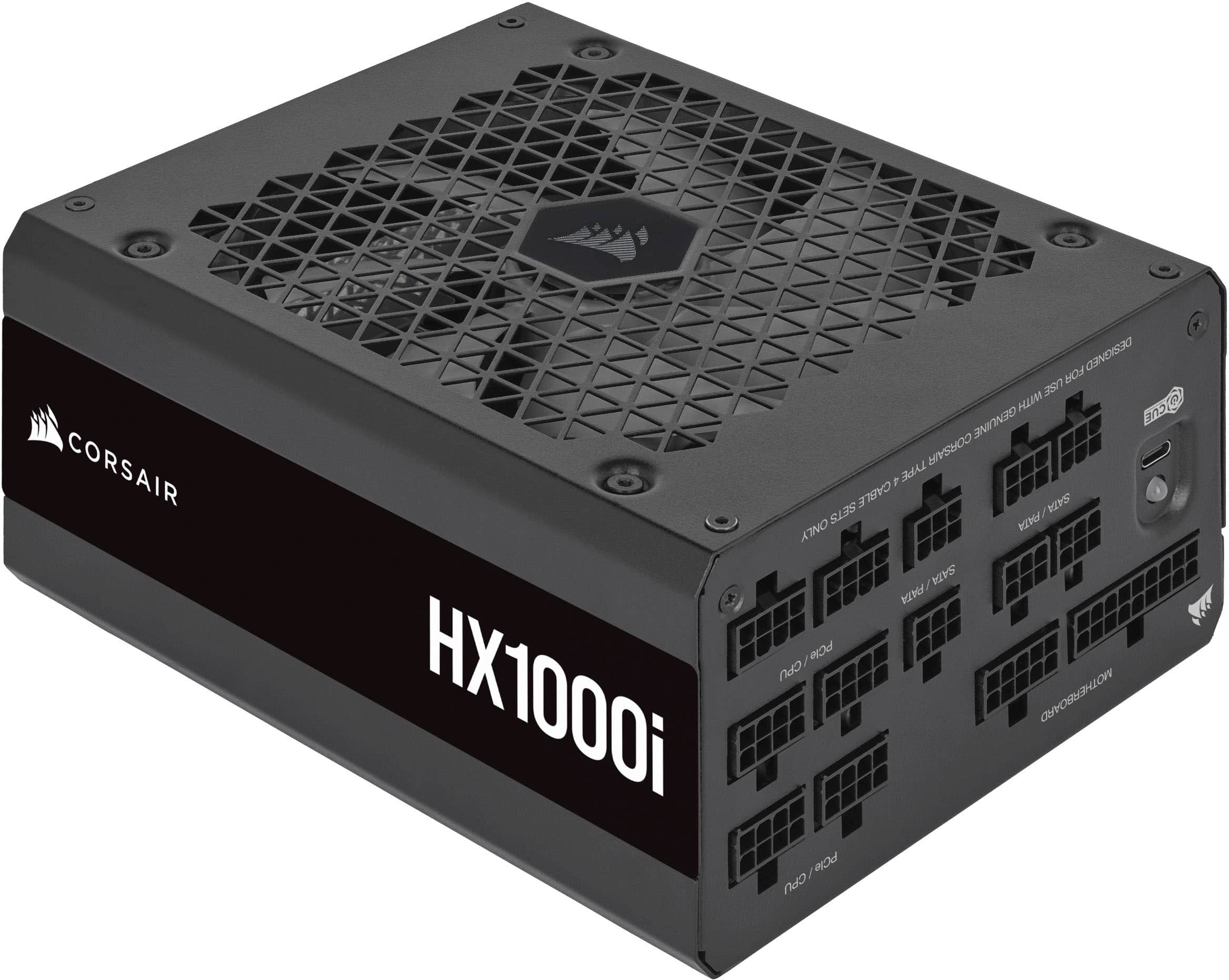 Alt View 12. CORSAIR - HXi Series 1000W 80 Plus Platinum Fully-Modular Ultra-Low Noise ATX Power Supply - Black.