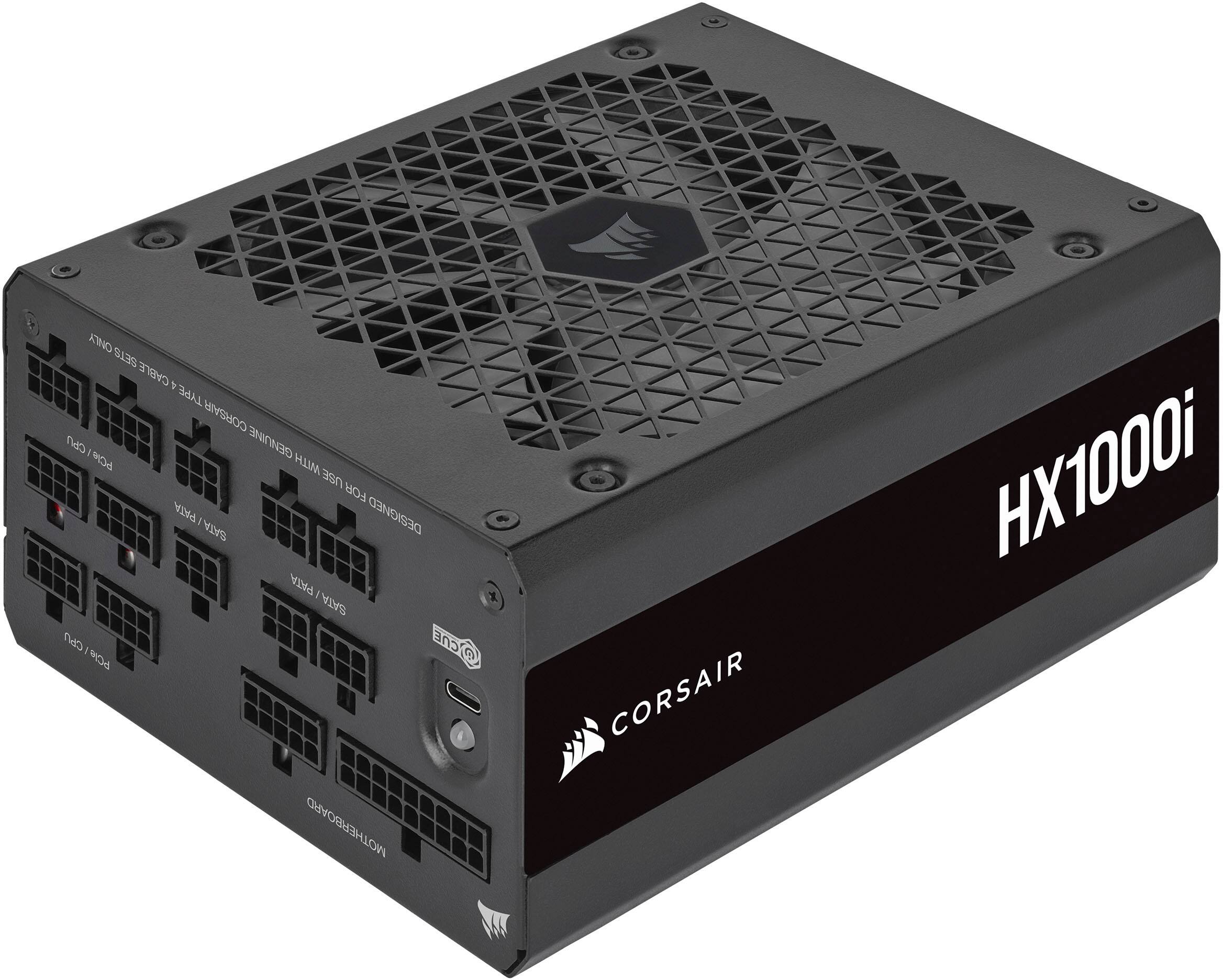 Alt View 14. CORSAIR - HXi Series 1000W 80 Plus Platinum Fully-Modular Ultra-Low Noise ATX Power Supply - Black.