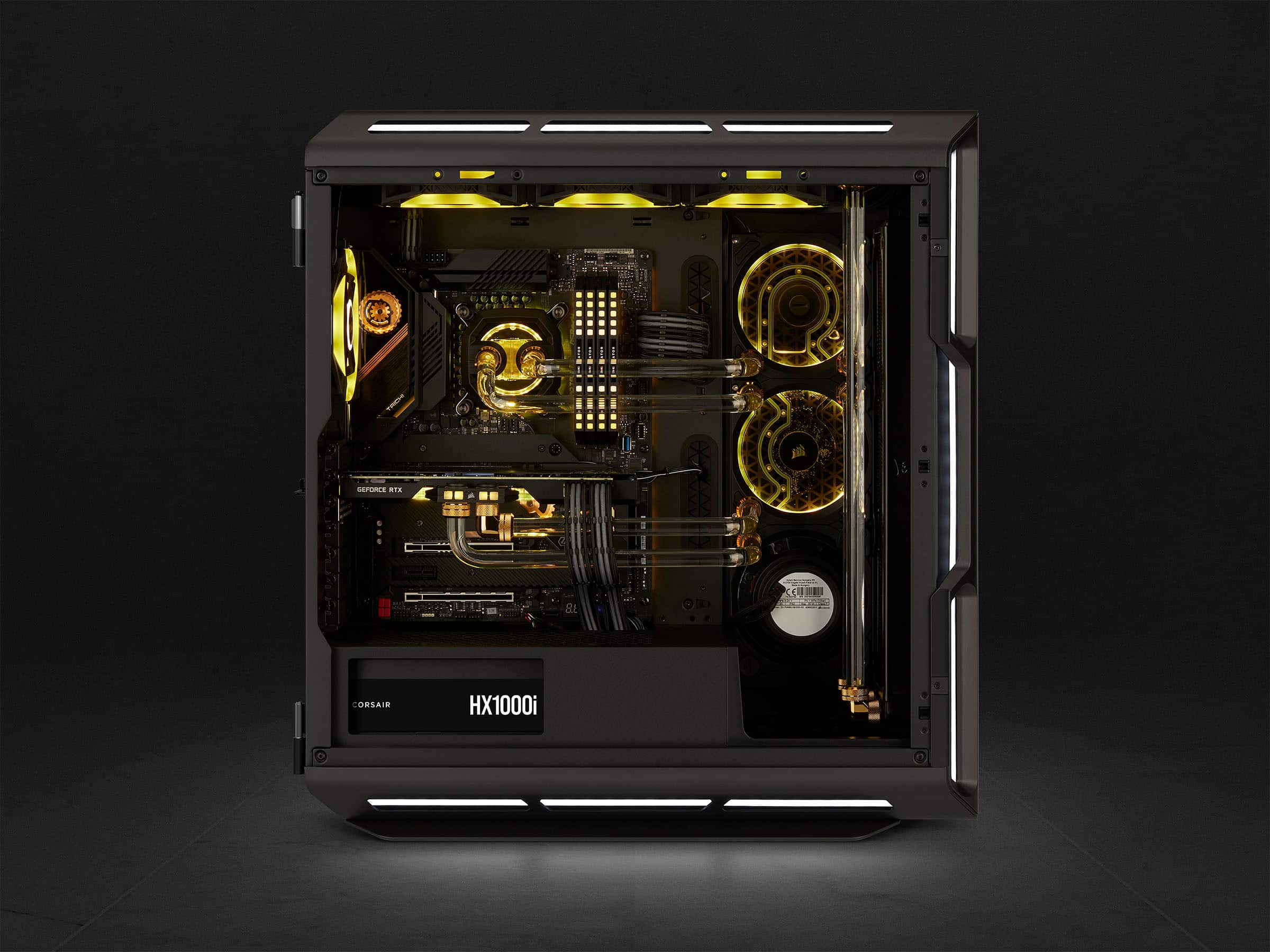 Alt View 22. CORSAIR - HXi Series 1000W 80 Plus Platinum Fully-Modular Ultra-Low Noise ATX Power Supply - Black.