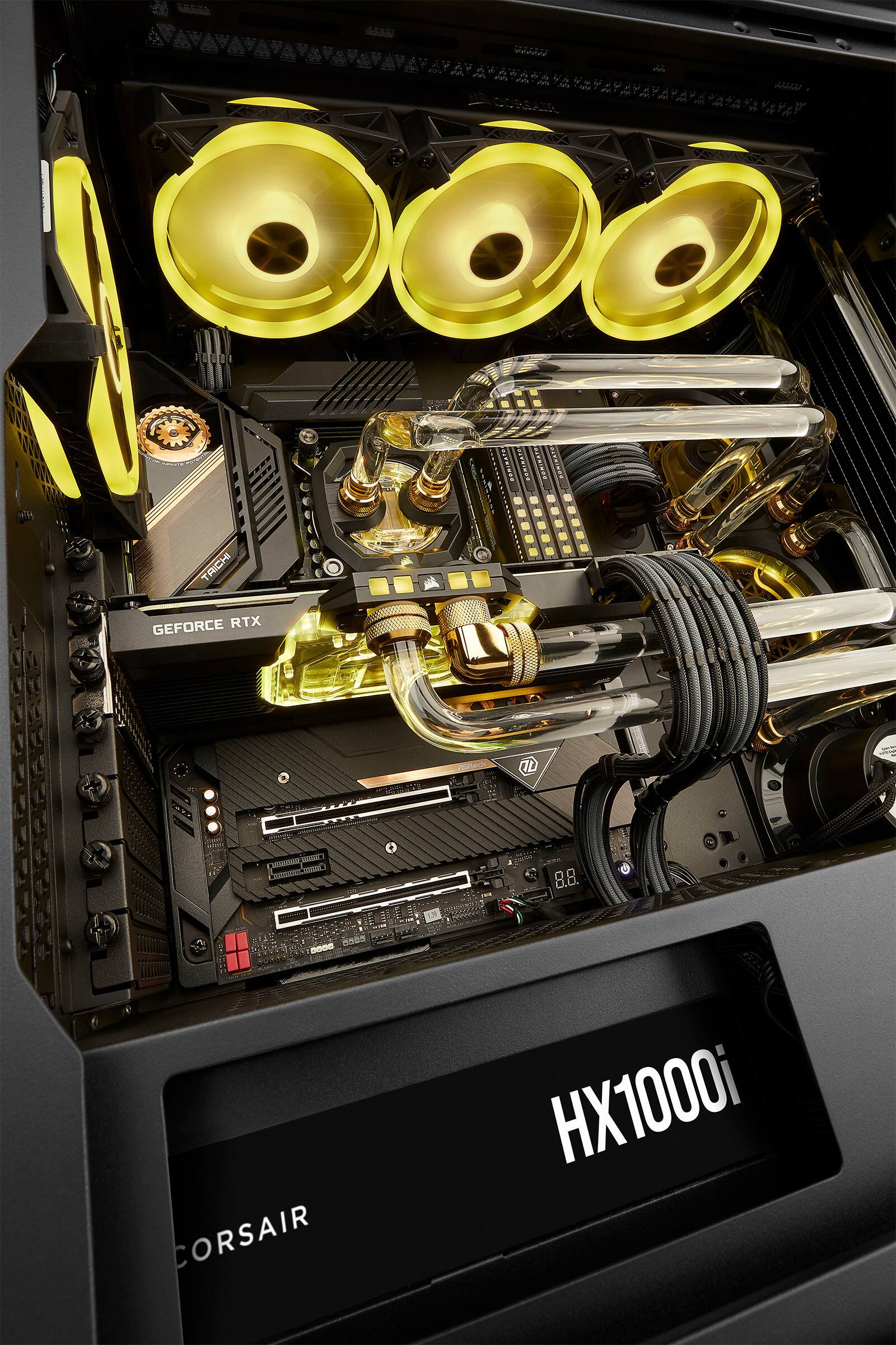 Alt View 24. CORSAIR - HXi Series 1000W 80 Plus Platinum Fully-Modular Ultra-Low Noise ATX Power Supply - Black.