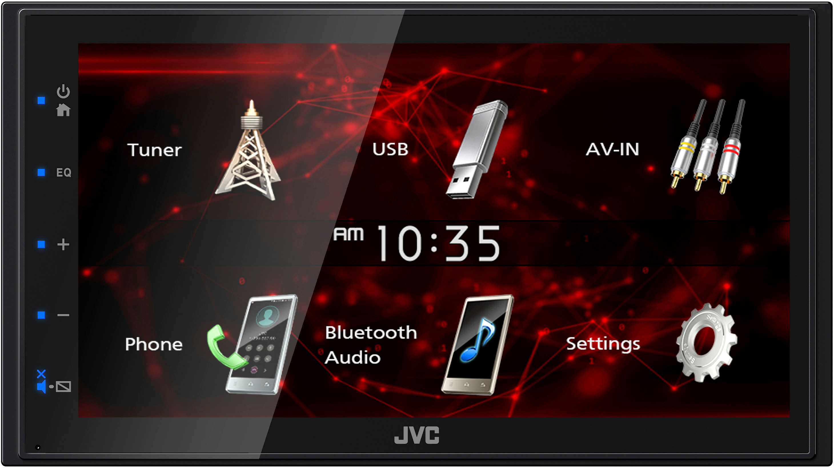 JVC 6.8 Bluetooth Digital Media (DM) Receiver with Rear Camera Input and  Parking Guidelines Black KW-M180BT - Best Buy