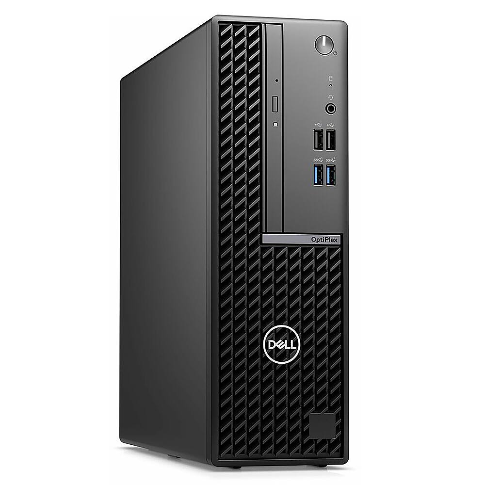 Back View: Dell - OptiPlex 7000 Desktop - Intel Core i5-13500 - 16GB Memory - 512GB SSD - Black