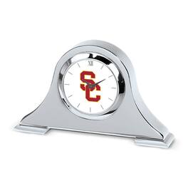 Jardine - USC Trojans Napoleon Desk Clock - Silver