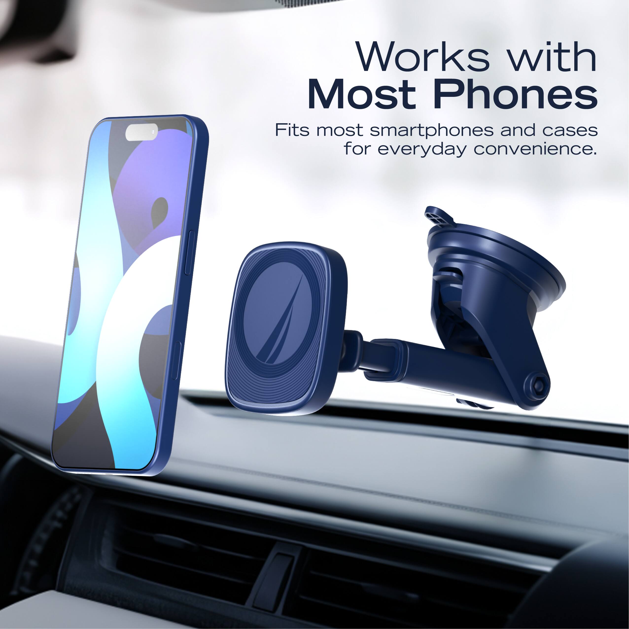 Works with Most Phones  
Fits most smartphones and cases for everyday convenience.