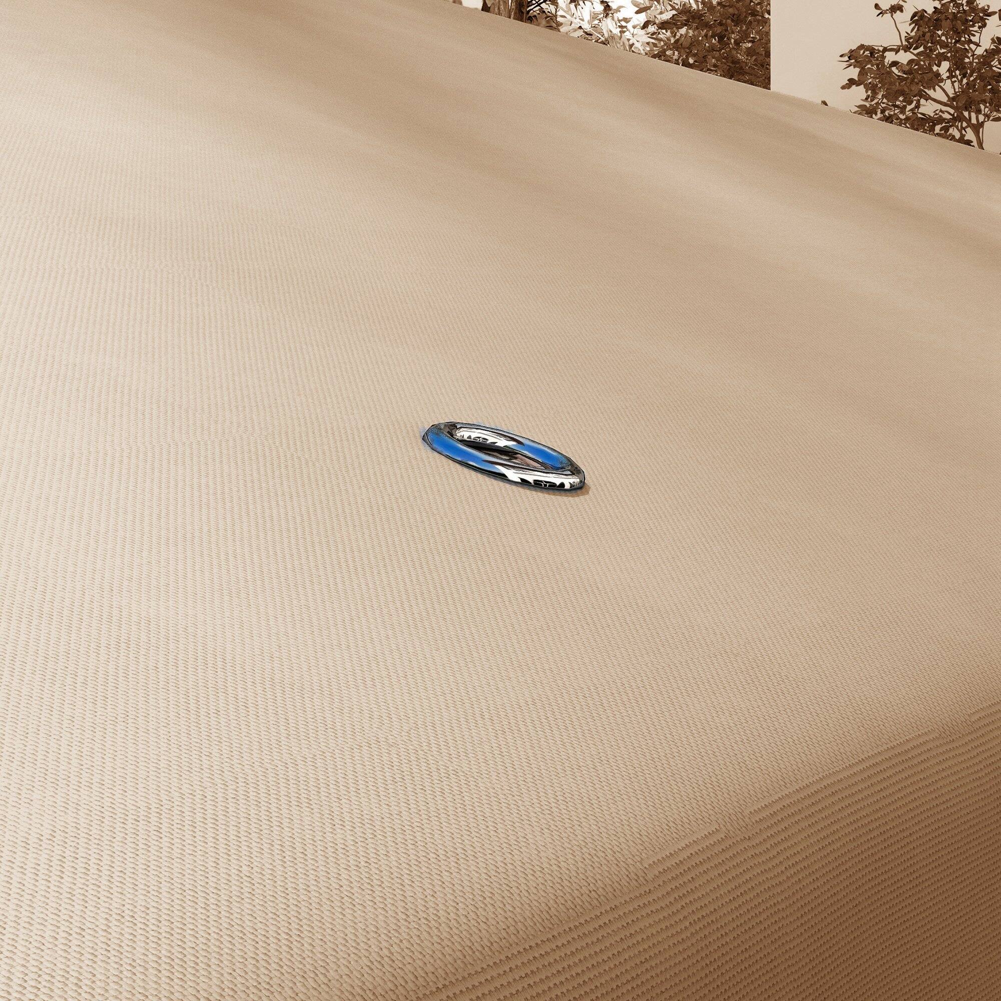 Alt View 4. Outsunny - 10' x 10' Gazebo Replacement Canopy, Gazebo Top Cover with Double Vented Roof for Garden Patio Outdoor - Khaki.