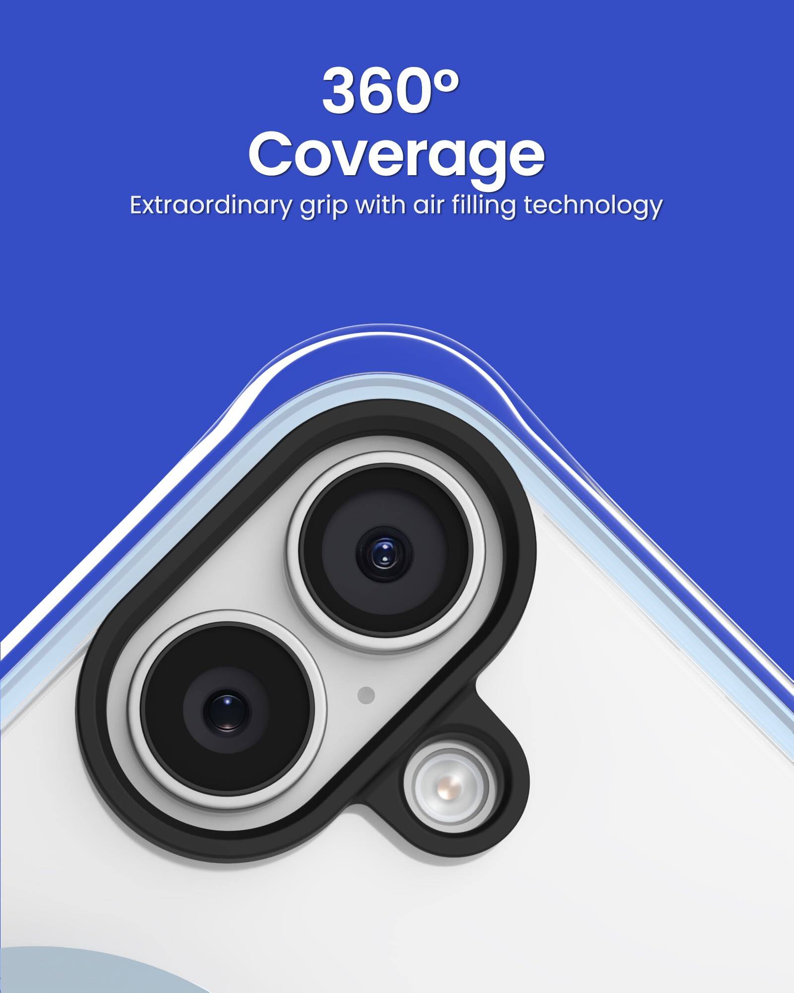 360° Coverage  
Extraordinary grip with air filling technology