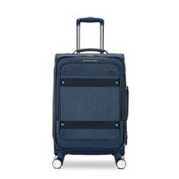 American Tourister - Whim 21" Expandable Spinner Suitcase - Navy Blue - Front_Zoom