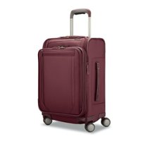 Samsonite - Lineate DLX Carry On 23" Expandable Spinner Suitcase - Merlot - Front_Zoom