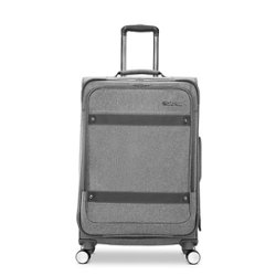 American Tourister - Whim 25" Expandable Spinner Suitcase - Dove Gray - Front_Zoom