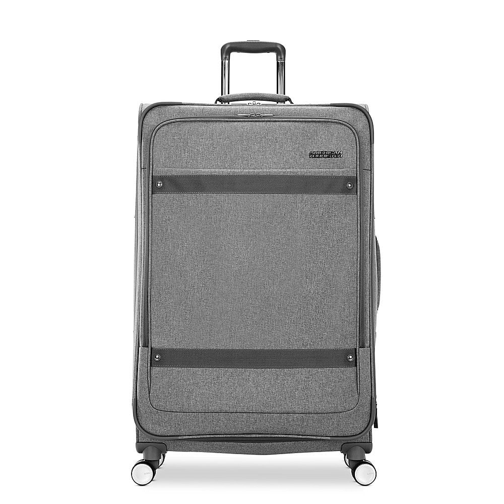 American Tourister - Whim 29" Expandable Spinner Suitcase - Dove Gray - Front_Zoom