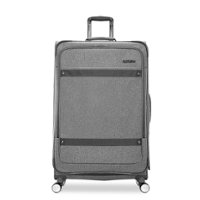 American Tourister - Whim 29" Expandable Spinner Suitcase - Dove Gray - Front_Zoom