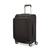 Samsonite - Lineate DLX Carry On 23" Expandable Spinner Suitcase - Black - Front_Zoom