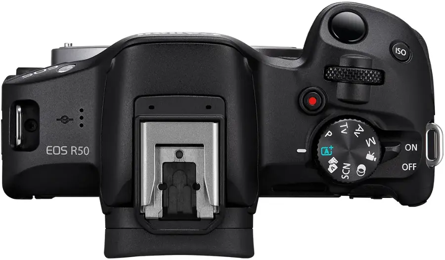 Alt View 18. Canon - EOS R50 4K Video Mirrorless Camera with RF-S 18-45mm Content Creator Kit - Black.