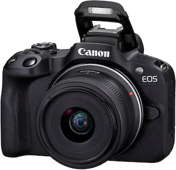 Canon EOS R50 4K Video Mirrorless Camera with RF S18 45mm Content Canon EOS R50 4K Video Mirrorless Camera with RF S18 45mm Content