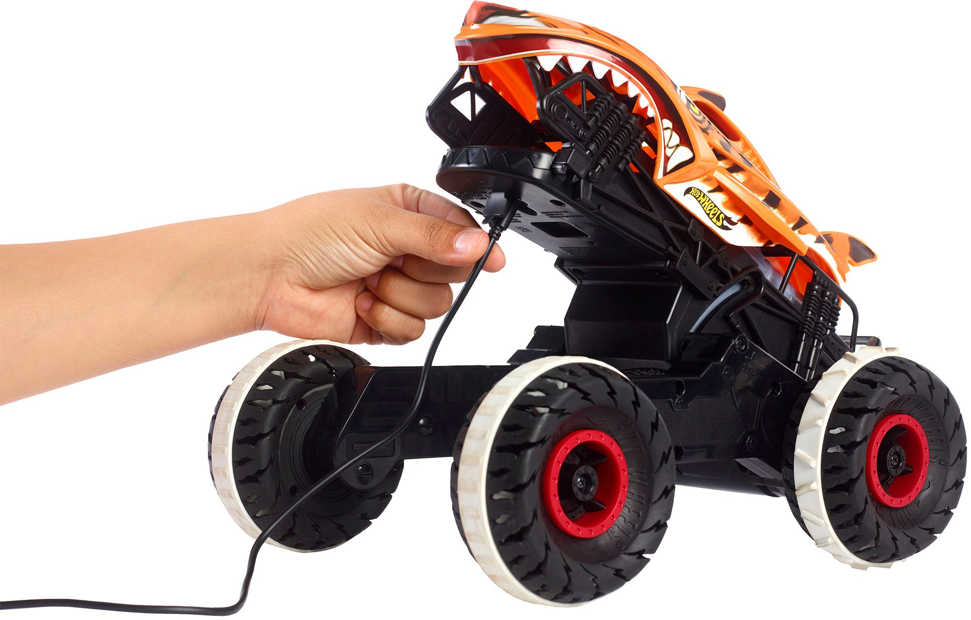 Hot Wheels Monster Trucks Remote Control Unstoppable Tiger Shark - Smyths  Toys 