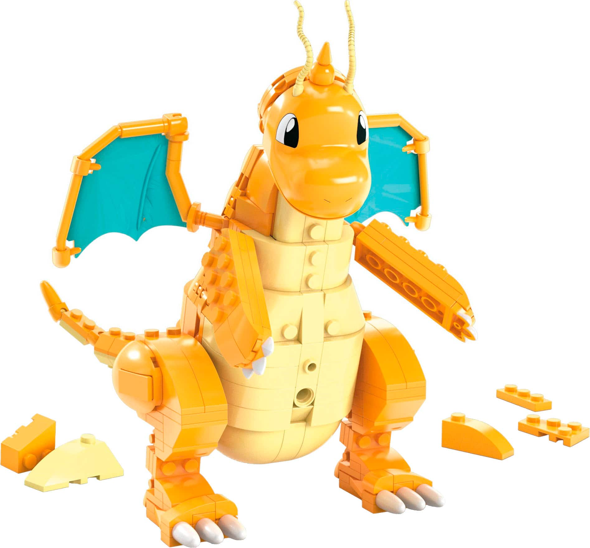 Pokemon Dragonite Mega Bloks Construx Build With Motion Set HKT25