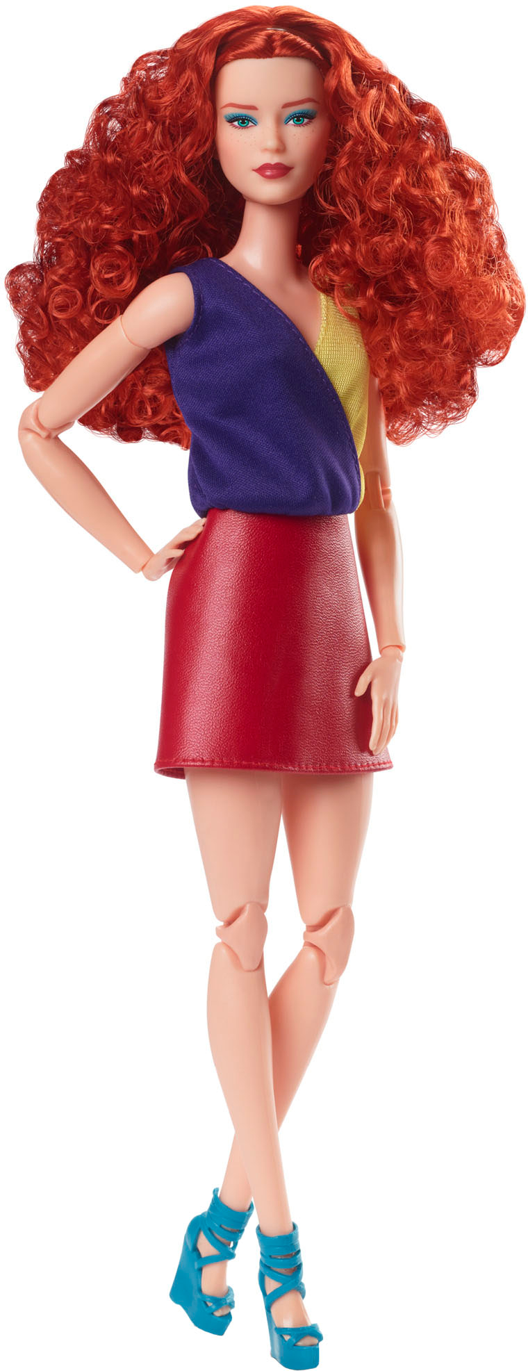 Barbie Signature Looks Model # 13 Long Red Hair Tall Jointed - New  NRFB🔵🟡🔴🟣