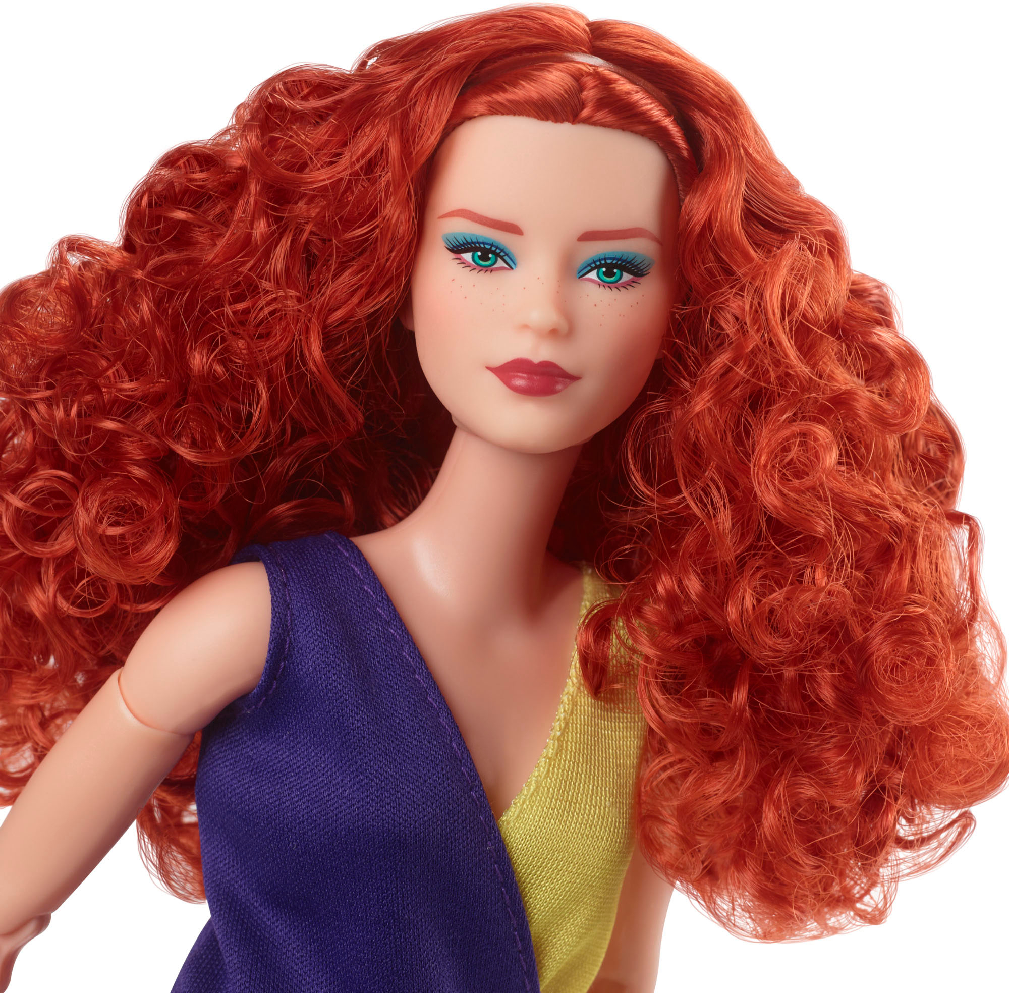 Left View: Barbie - Looks Signature  Curly Red Hair 13" Doll