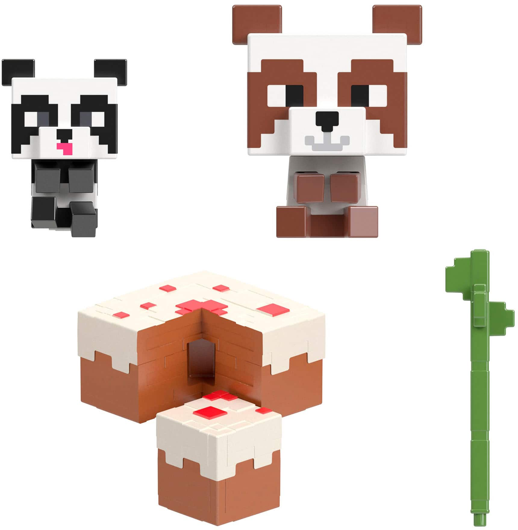 Minecraft 4pc brown panda Sticker for Sale by vpink1