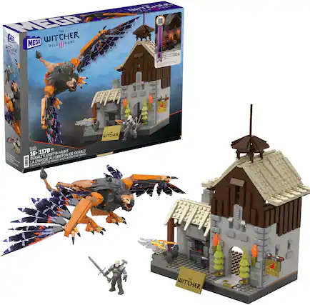 Front. Mega Construx - The Witcher Geralt's Griffin Hunt.