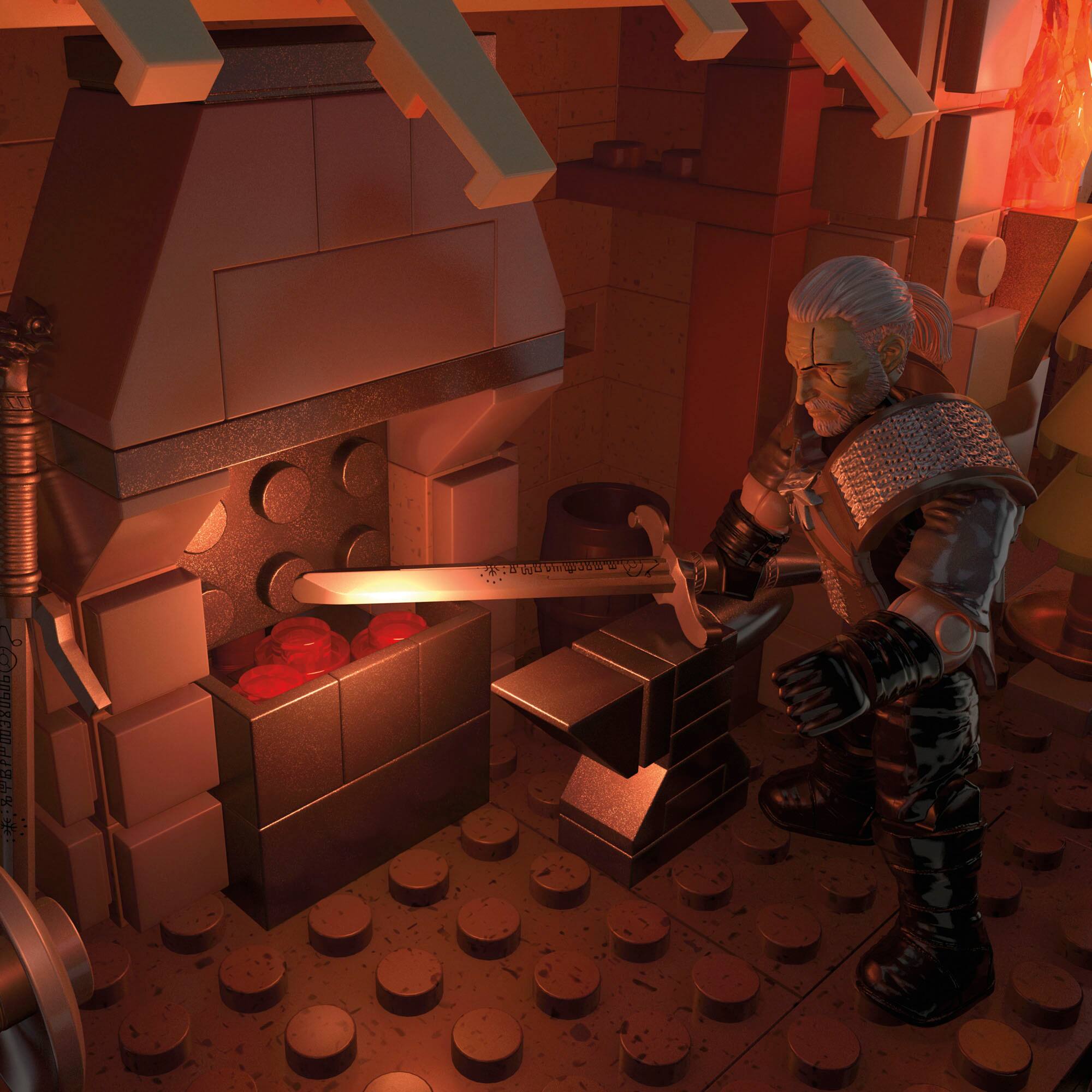 Alt View 13. Mega Construx - The Witcher Geralt's Griffin Hunt.