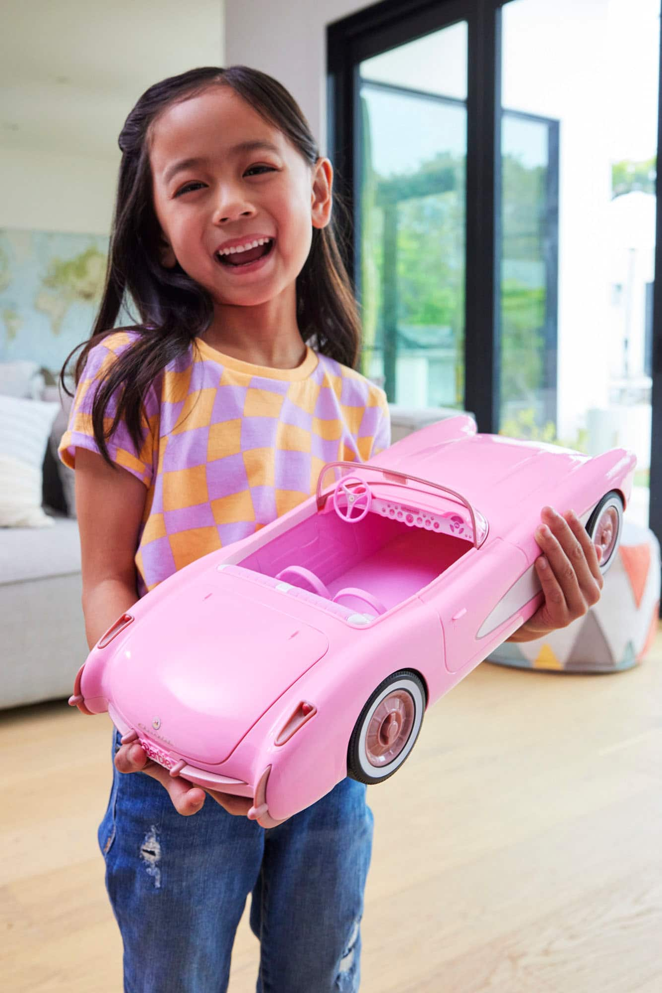 Barbie remote store control car corvette