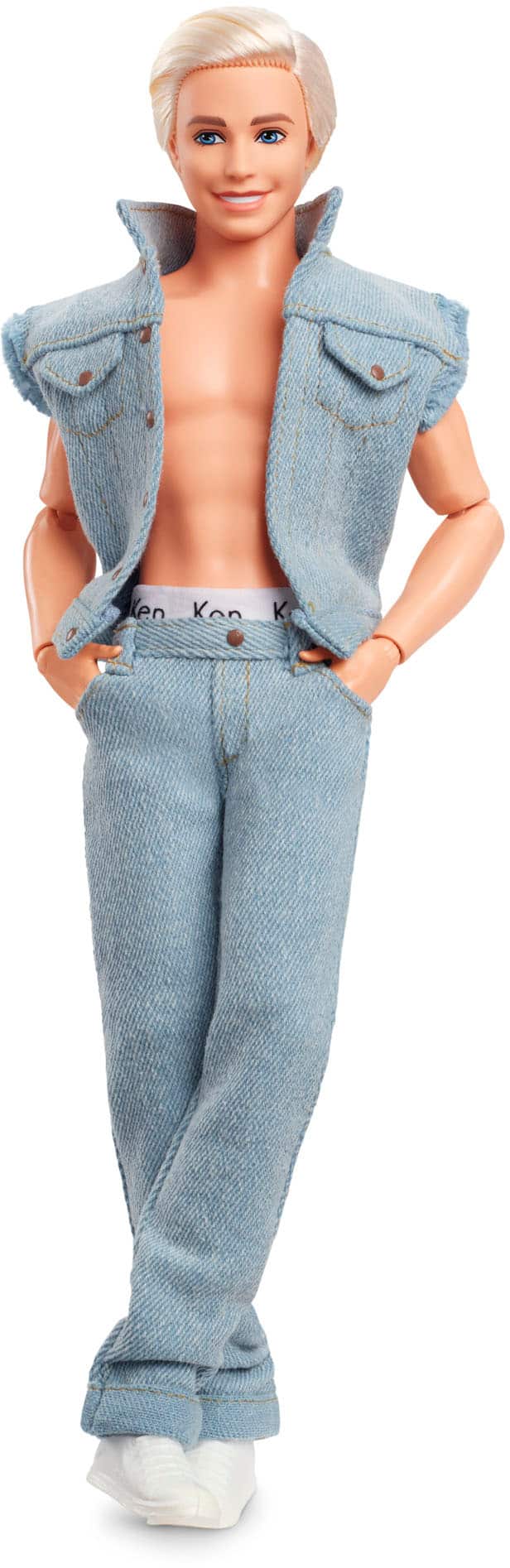 Barbie The Movie Ken Doll in Denim Doll HRF27 Best Buy
