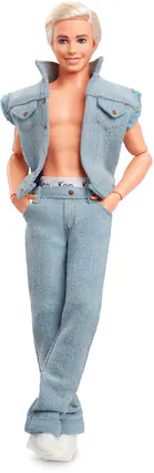 Front. Barbie - The Movie 11.5" Ken Doll in Denim Doll.