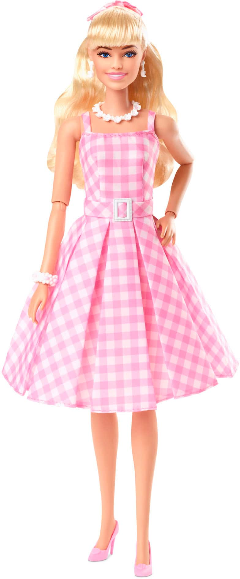 Barbie in a discount dress